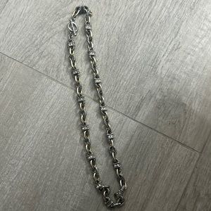 Necklace silver vintage timeless